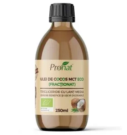 Ulei de cocos MCT Bio, 250 ml, Pronat
