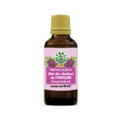 Ulei din samburi de Struguri presat la rece, 50 ml, Herbavit
