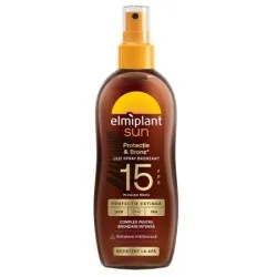 Ulei spray pentru protectie medie SPF 15 Optimum Sun, 150 ml, Elmiplant
