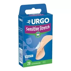Plasturi stripuri pentru piele sensibila Sensitive Stretch, 20 bucati, Urgo