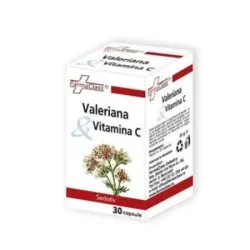 Valeriana si Vitamina C, 30 capsule, FarmaClass