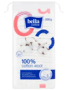 Vata din bumbac, 200g, Bella