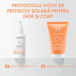 Lapte Hidratant Fata si Corp SPF 50+ Capital Soleil, 150ml, Vichy