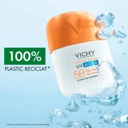 Fluid hidratant invizibil cu protectie solara SPF 50 Capital Soleil UV Aqua, 50 ml, Vichy