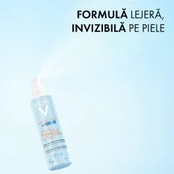 Spray hidratant pentru fata si corp cu protectie solara SPF 50 Capital Soleil UV Aqua, 200 ml, Vichy