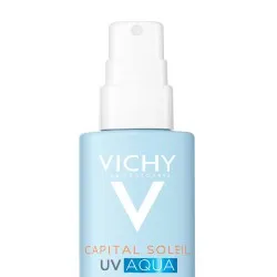 Spray hidratant pentru fata si corp cu protectie solara SPF 50 Capital Soleil UV Aqua, 200 ml, Vichy