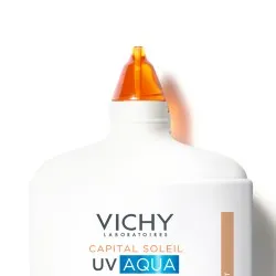 Fluid hidratant colorat cu protectie solara SPF 50 Nuanta Light Capital Soleil UV Aqua, 50 ml, Vichy
