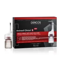 Tratament fiole impotriva caderii parului pentru barbati Aminexil Clinical 5, 21x6 ml, Dercos