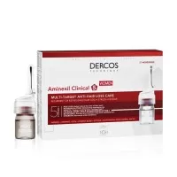 Tratament fiole impotriva caderii parului pentru femei Aminexil Clinical 5, 21 x 6ml, Dercos
