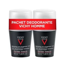 Vichy Homme Deodorant Roll On Control Extrem Eficacitate 72h x 50 ml BF (1+1 Gratis)