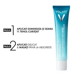 Crema Intens Hidratanta 72H, Mineral 89, pentru toate tipurile de ten, 40ml, Vichy