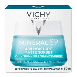 Crema Hidratanta Non-grasa 48H Mineral 89 Sorbet, 50ml, Vichy