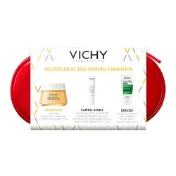 Trusa Balsam de zi hranitor cu efect de fermitate Neovadiol Magistral, 50 ml + (UV Age, 15ml +Dercos, 50ml Promo), Vichy