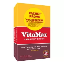 Pachet Vitamax 1 + 40% reducere la al doilea produs, 2 x 15 capsule, Perrigo