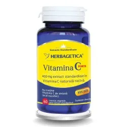 Vitamina C Forte 400mg, 60 capsule, Herbagetica