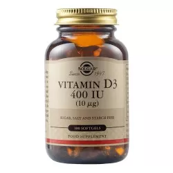 Vitamina D3 400 UI, 100 capsule, Solgar
