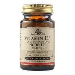 Vitamina D3 4000 UI, 60 capsule, Solgar