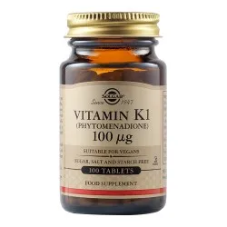 Vitamina K1 100 UI, 100 tablete, Solgar
