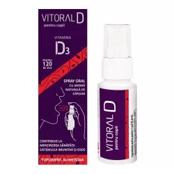 Spray oral pentru copii Vitoral D, 25ml, Vitalogic
