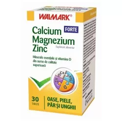Calcium Magneziu Zinc Forte, 30 tablete, Walmark
