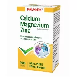 Calciu Magneziu Zinc, 100 tablete, Walmark