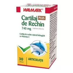 Cartilaj de Rechin Plus cu Vitamina C, 30 capsule, Walmark