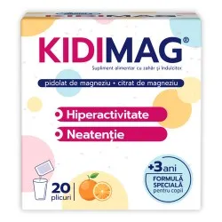 KidiMag +3ani, aroma portocala, 20 plicuri, Zdrovit