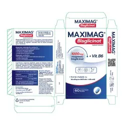 MaxiMag Bisglicinat 1000mg, 60 comprimate, Zdrovit