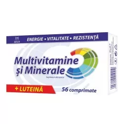 Multivitamine si minerale + Luteina, 56 comprimate Zdrovit