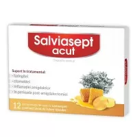 Salviasept Acut, 12 comprimate, Zdrovit