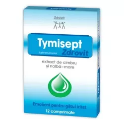 Tymisept, 12 comprimate, Zdrovit