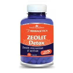 Zeolit Detox, 120 capsule, Herbagetica