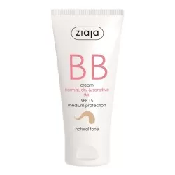 Crema BB cu SPF15 nuanta natural pentru ten normal uscat, 50 ml, Ziaja