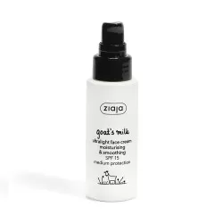 Crema de fata ultra light cu lapte de capra si SPF 15, 50 ml, Ziaja