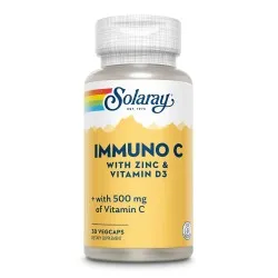 Zinc si Vitamina D3 Immuno C Solaray, 30 capsule, Secom