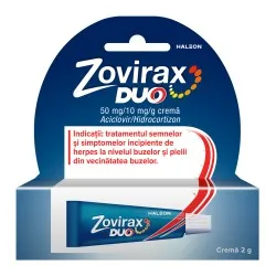 Zovirax Duo crema, 50 mg/10mg/g, 2 g, Haleon