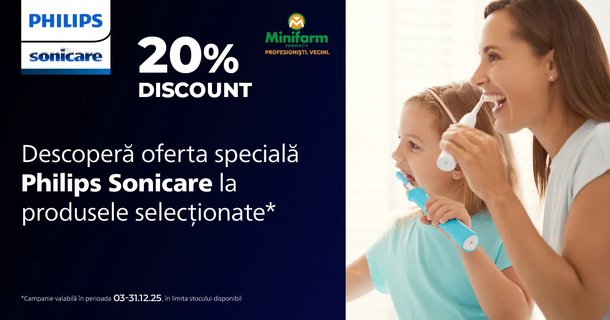 20% reducere Philips Sonicare