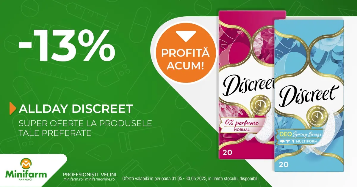 Alldays Discreet - P&G - 13% reducere