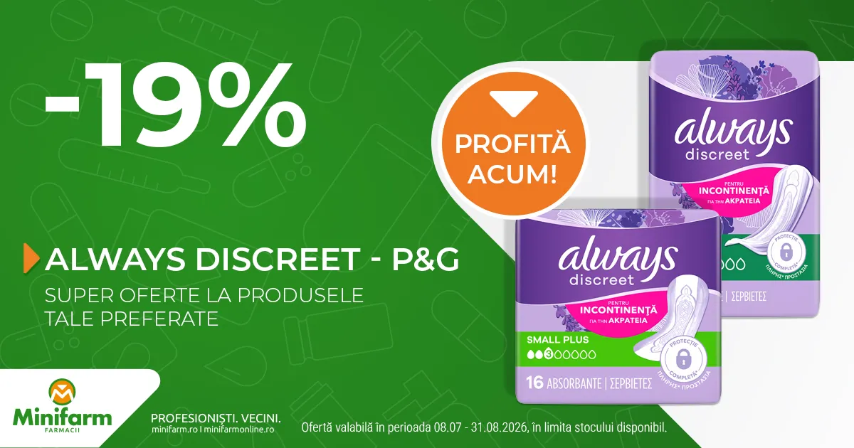 Always Discreet - P&G - 19% reducere