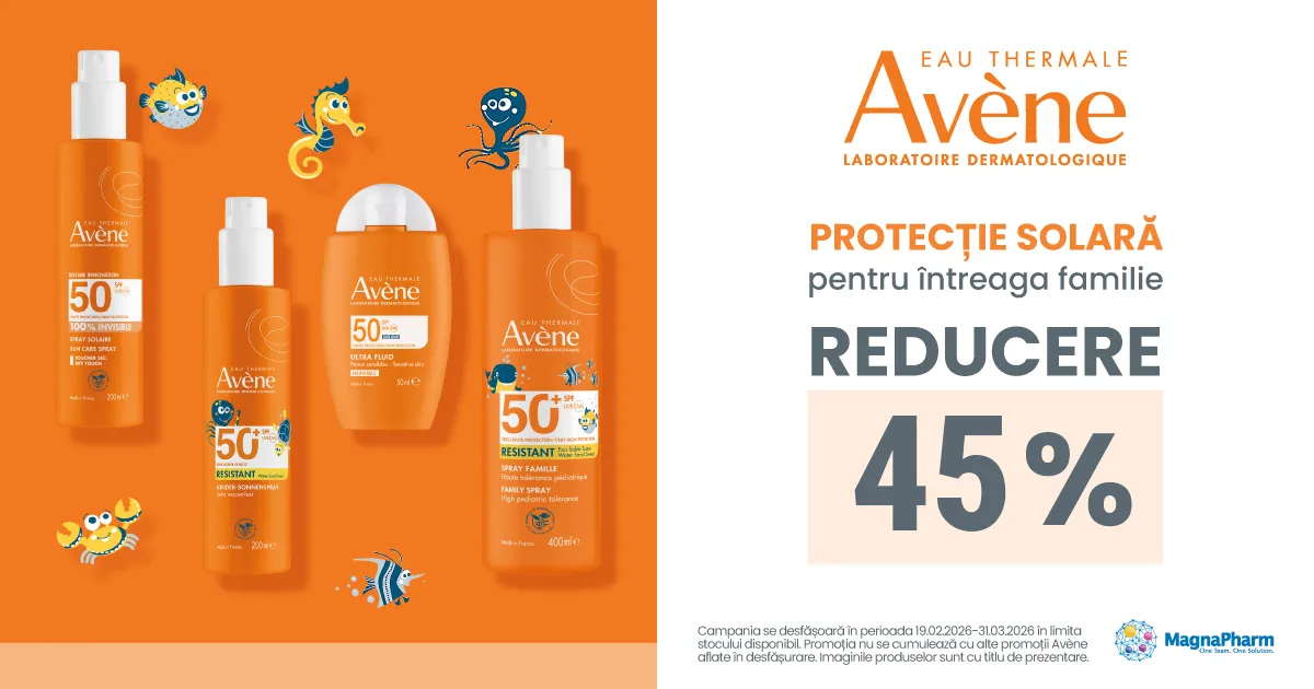 Avene & Ducray - Protectie Solara - 45% discount