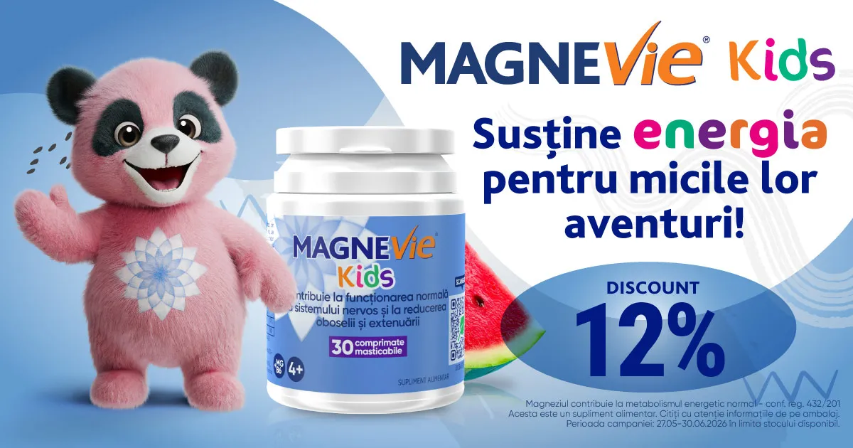Beneficiaza de 12% discount la produsul Magnevie Kids, 30 comprimate masticabile - Opella