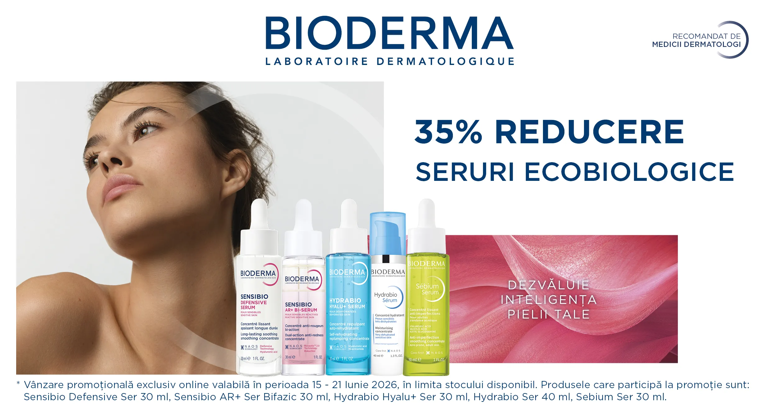 Bioderma - Flash Sale - Exclusiv online - 35% reducere seruri ecobiologice