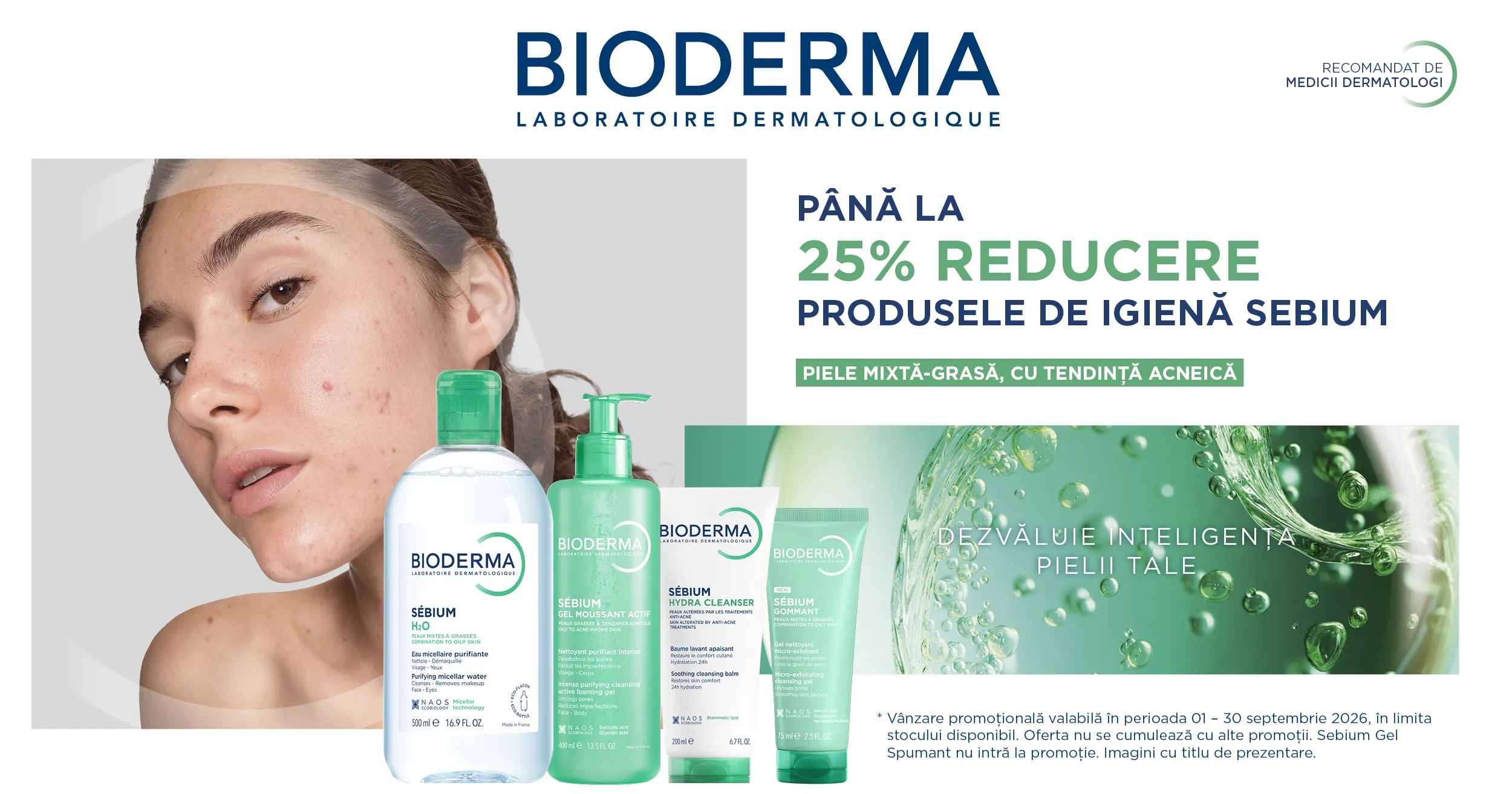 Bioderma - Sebium - Pana la 25% discount