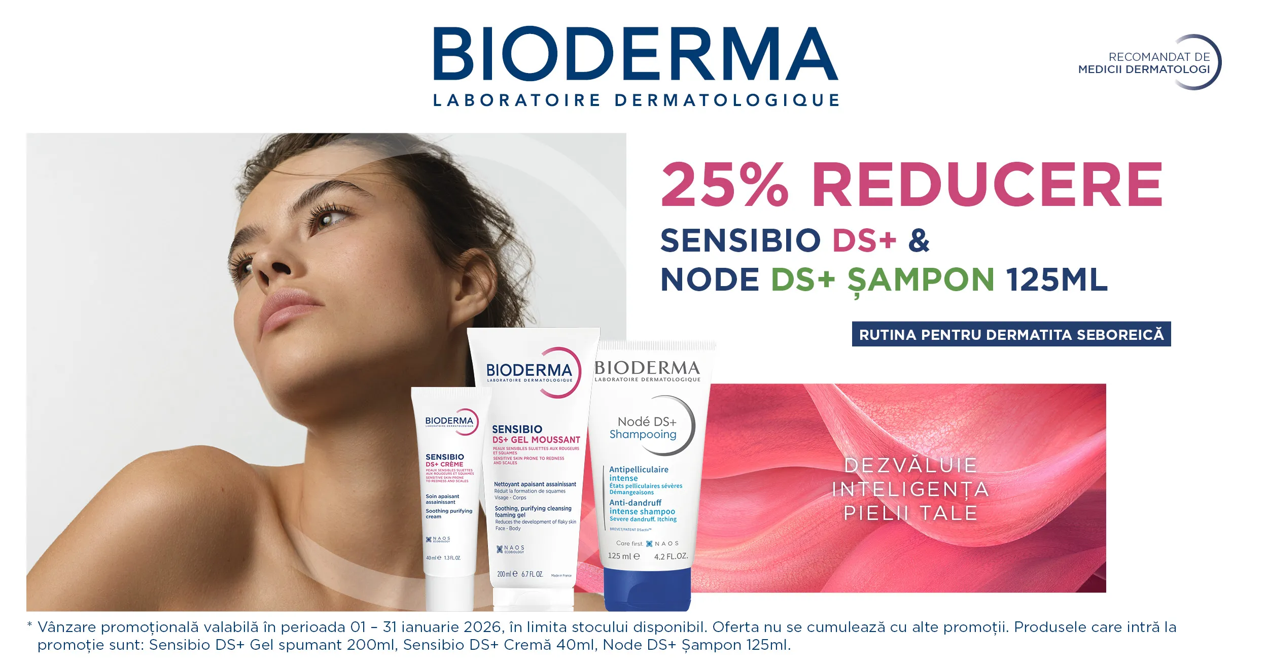 Bioderma Sensibio DS & Node DS - 25% reducere