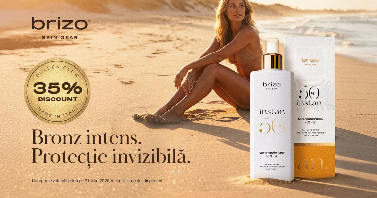 Bronz intens. Protectie invizibila - Acum cu 35% reducere la produsele Brizo