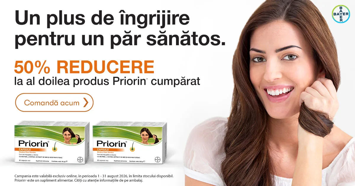 Cumpara doua cutii Priorin si ai 50% reducere la a doua cutie