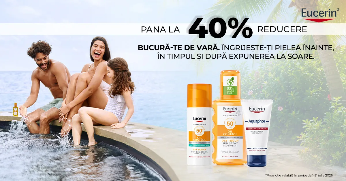 Eucerin - Protectie solara si ingrijre piele - Pana la 40% reducere