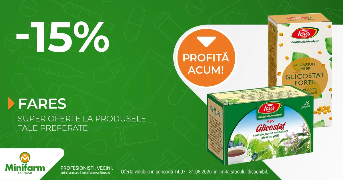Fares - 15% reducere