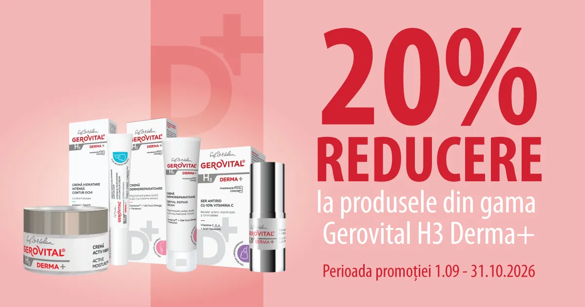 Gerovital H3 Derma - 20% reducere