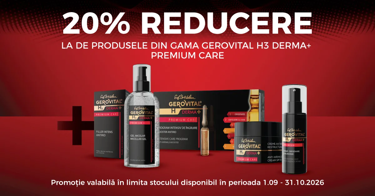 Gerovital H3 Derma Plus Premium Care - 20% reducere